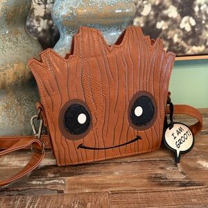 Marvel Disney Groot-Inspired Crossbody Bag in Brown beautiful condition